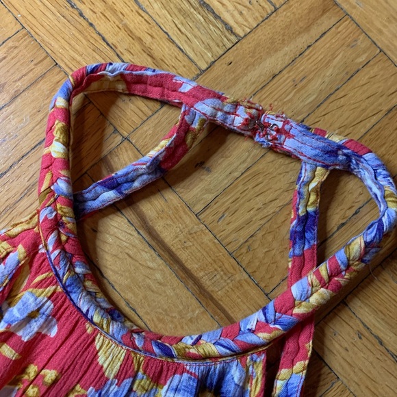 NEW FUNKY FLORAL SLEEVELESS FLORAL DRESS SUNDRESS BIG FLOWER PATTERN DRESS - Picture 3 of 14